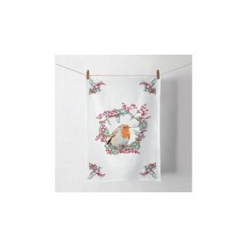 Madárka koszorúval konyharuha