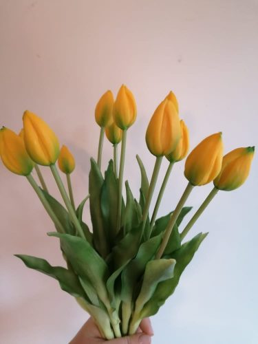 Bimbós tulipán citromsárga 43 cm