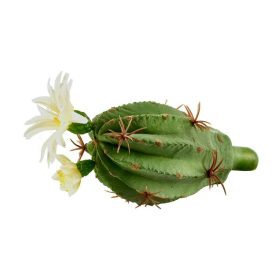 Élethű kaktusz dekor virággal