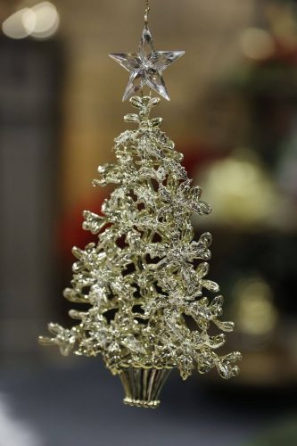 Arany karácsonyfa dekor
