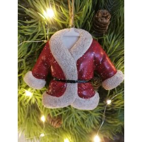 Télapó kabát akasztós dekor