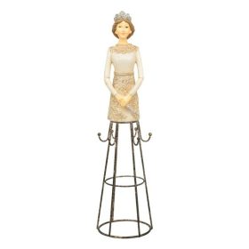 Ékszertartó hölgy dekor