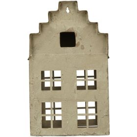 Fém házikó lámpás szögletes