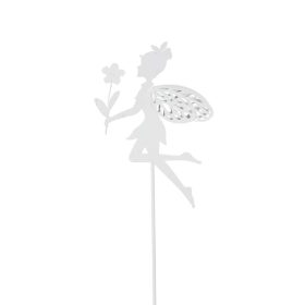 Fehér, fém tündér betűző