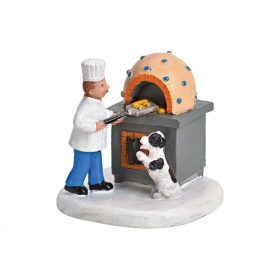 Pék kutyával jelenet