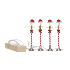 LED-es kandeláber szett masnival