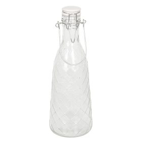 Csatos üveg porcelán tetővel