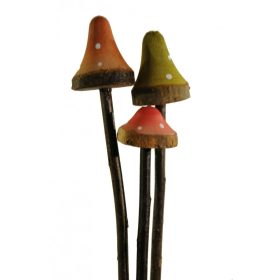 Fa gomba 3 db-os szett hosszú szárral