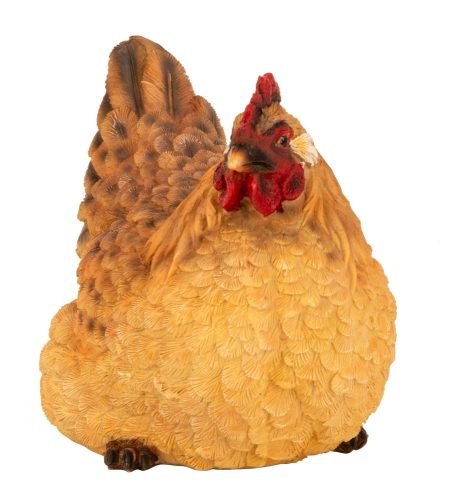Barna tyúk figura