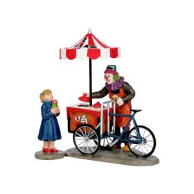 Bohóc fagyiskocsival - kislánnyal Lemax