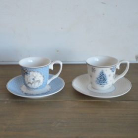 Téli mintás csésze szett 2 féle