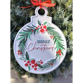 Fém karácsonyi tábla