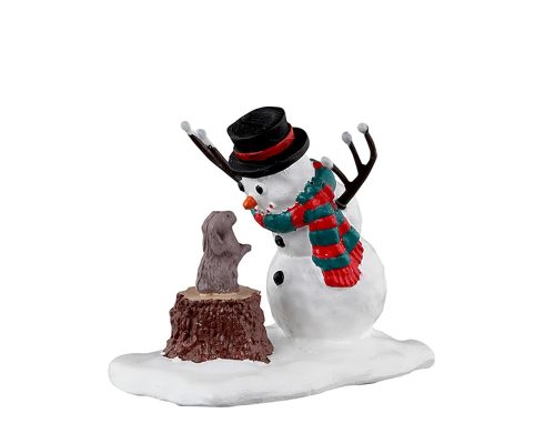 Hóember nyuszival - Lemax figura