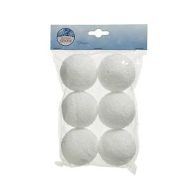 Hógolyó akasztós dekor 6 db-os