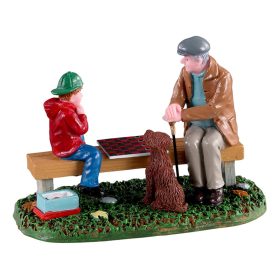 Játék nagypapával Lemax figura