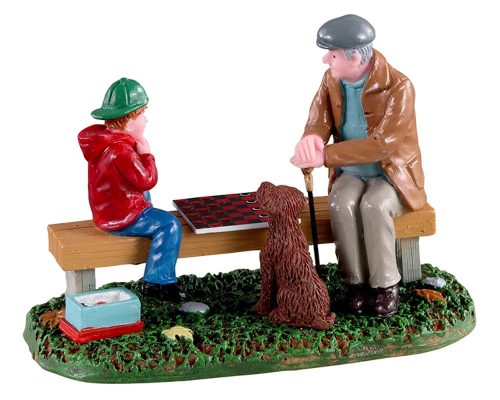 Játék nagypapával Lemax figura