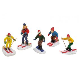 Miniatűr síelők, snowboardos jelenet