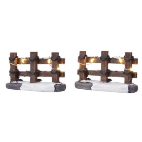 Kerítés dekor világítással 2 db-os szett