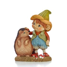 Őszi manó fiú sünikével