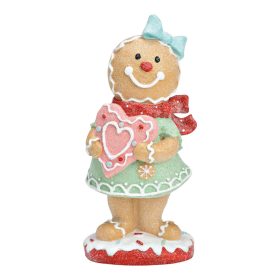 Mézeskalács figura menta-rózsaszín