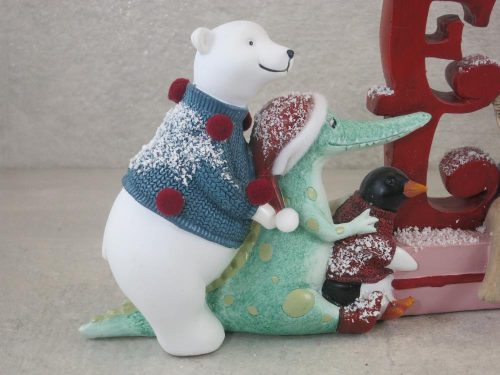 Noel dekor állatkákkal