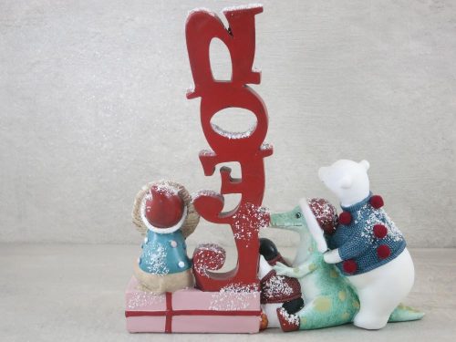 Noel dekor állatkákkal