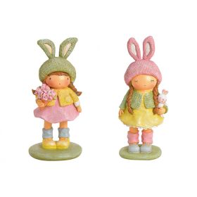 Kislány figura nyuszi sapiban 2 féle