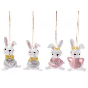 Kerámia nyuszika akasztható 4 féle