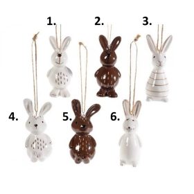 Kerámia nyuszika akasztós 6 féle