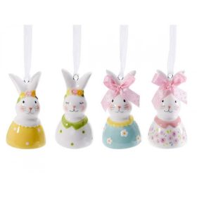 Kerámia akasztós nyuszikák 4 féle