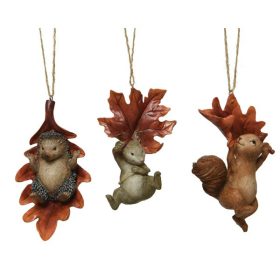 Állatkák levéllel 3 féle dekor