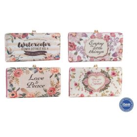 Virágos pénztárca nagy méret