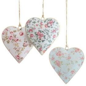 Fém szív dekor 3 féle