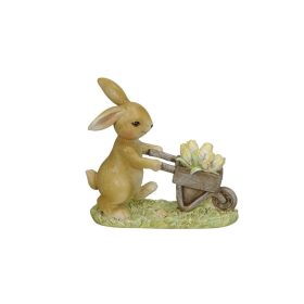 Nyúl talicskával figura