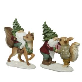 Törpe-róka-mókus figura 2 féle