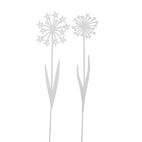Fehér, fém virág betűző 2 féle